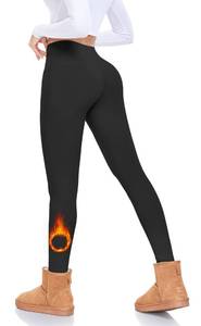 lot 4286 image: FULLSOFT Fleece Lined Leggings Women Tummy Control High Waisted Workout Winter Warm Soft Yoga Pants(Black,Small-Medium)
