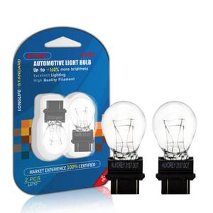 lot 4318 image: ALKOREY 3157 12V 215W Turn Signal Bulbs,2700K Warm White Automotive Light Bulb,Backup Reverse Tail Brake DRL Signal Parking Lights,Ideal for Parking,2 Pack