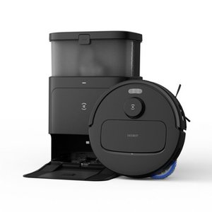 lot 5707 image: ECOVACS Robotics - N30 PRO OMNI Robot Vacuum & Spinning Mop with Auto-Cleaning Station - Black
