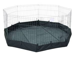 lot 5731 image: MidWest Homes for Pets Octagon Exercise Pen Fabric Mesh Bottom