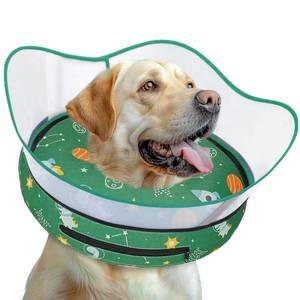 lot 6023 image: Toptakeit Elevated Inflatable Dog Cone Collar to Stop Licking, Dog Donut Collar After Surgery, Soft Dog Cone Alternative for Small Medium Large Dogs size XL