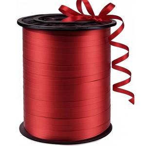 lot 6025 image: WFAUIBR 500 Yard Premium Red Curling Ribbon, 316 PVC Plastic Curly Ribbon for Gift Wrapping, Balloon Decoration, DIY Crafts, Special Occasions