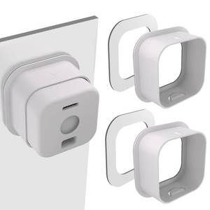 lot 6047 image: Teccle 2 Pack Window Mount for Blink Mini 2  Mini 2k, Through Window Use, No Indoor Reflections, No-Drill Adhesive Camera Holder