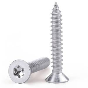 lot 6062 image: #10 x 1-14 Flat Head Torx Drive Self Tapping Screws for Wood and Sheet Metal, 304 Stainless Steel 18-8, Corrosion Resistant Countersunk Star Drive Head Screws, Pack of 100