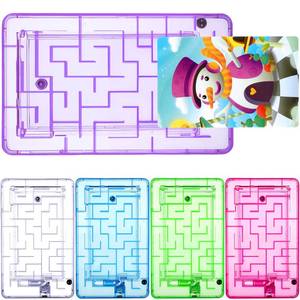 lot 6142 image: Skylety 5 Pcs Money Puzzle Box Gift Card Box Plastic Puzzle Card Holder Fun Maze Intellectual Pinball Machine Game for Teens and Adults Birthday Party Favors(Clear, Blue, Purple, Pink, Green)
