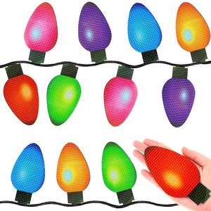 lot 6143 image: Outus Large Reflective Christmas Magnets Lights for Car Exterior Refrigerator Magnetic Lights Bulb Christmas Car Decoration Magnets for Home Garage Door or Metal Surface(2.68 x 5.04 Inch,22 Pcs)