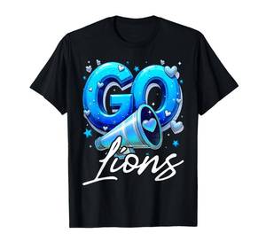 lot 6165 image: District Size extra smallGo Cheer Lions Design Gift For Men Women Girls Kids T-Shirt