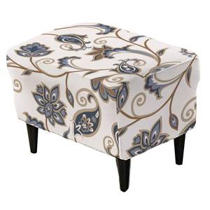 lot 6179 image: KRFOONN Stretch Ottoman Cover Slipcovers Rectangle Fit Length 27-35 Footrest Stool Covers Printed Ottoman Cover for Foot Stool Furniture Protector with Non Slip Elastic Bottom, Color 17