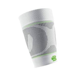 lot 6181 image: Bauerfeind Sports Compression Upper Leg Sleeves (1 Pair) - Thigh & HamstringCompression for Improved Blood Circulation & Recovery - Thigh Wrap for Quad Support (White, LargeShort)
