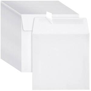 lot 6192 image: Best Paper Greetings Square Envelopes - 5.5 In x 5.5 In, White, 50 Pack, Invitation Style - Easy-Seal Closure - Business Envelopes for Wedding Invitations & Card Making Supplies