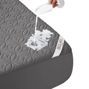 lot 7446 image: BEDLORE Waterproof Mattress Protector, Full Size Mattress Pad with Deep Pocket 6-15 Depth, Soft Dirt-Proof Double Bed Mattress Cover for Bedroom, College Dorm, Hotel (Gray)