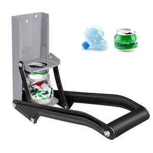 lot 7467 image: GYE 16 oz Metal Aluminum Can Crusher, Wall Mounted Heavy Duty Smasher for Aluminum Seltzer, Soda, Beer Cans And Bottles for Recycling, Gadgets for Home (Gray)