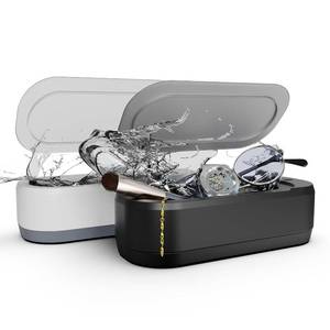lot 7495 image: KUNPHY Sonic Jewelry Cleaner, Jewelry Cleaner Machine with 12oz 46kHz, Professional Sonic Cleaner with One-Touch Operation, Sonic Cleaner for Rings, Glasses, Jewelry, Dentures, 2packs(WhiteBlack)