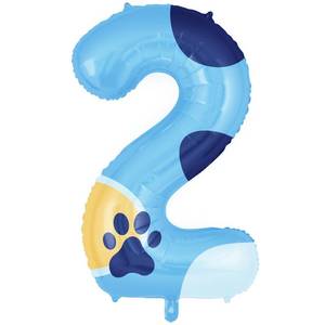 lot 8233 image: 40 Inch Blue Number 2 Balloon for 2nd Birthday Party Decorations Supplies