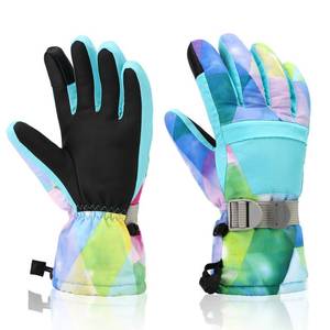 lot 8251 image: Yidomto Ski Gloves for Men Women Kids - Waterproof Thermal Winter Snow Gloves, Touchscreen Compatible for Skiing, Snowboarding, Cold Weather, Parent-Child Outdoor Activities (Light Blue-S)