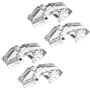 lot 8264 image: Qrity 4 PCS Cabinet Hinges Heavy Duty Lid Stay Hinges, Soft Close Lid Hinge, Furniture Door Lift Stay Support Hinge