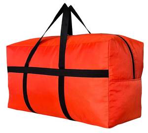 lot 8278 image: YiKitHom Extra Large Storage Duffle Bag for Travel, Orange Oversized Giant Big Traveling Duffle Bag
