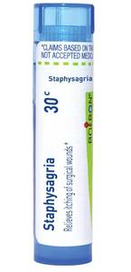 lot 8282 image: Boiron Staphysagria 30C Homeopathic Medicine for Surgical Wounds - 80 Pellets