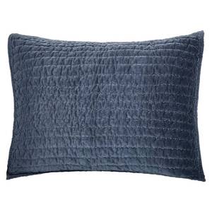 lot 8310 image: ELEGANT LIFE HOME Bed Pillow Sham Royal Cotton Velvet Pic-Stitch King Pillow Sham - 20 x 36, Dusty Blue, 1 Piece