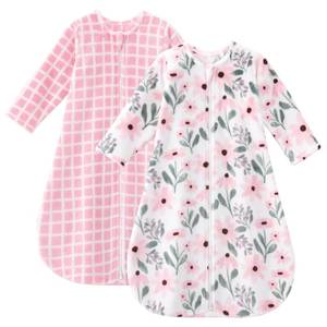 lot 8312 image: Yoofoss Baby Sleep Sack 6-12 Months, Long Sleeve Sleep Sack 1.5 Tog, Fleece Baby Wearable Blanket with 2-Way Zipper, Soft Warm