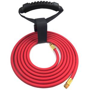 lot 8320 image: 0386-1090 AH-12 Air Acetylene Torch Hose with Lashing Strap, 12FT, A Fitting, Replacement Welding Hose Compatible with Torch AR-BAR-MC Regulators, G4PLF-A Handles, BMC Tanks