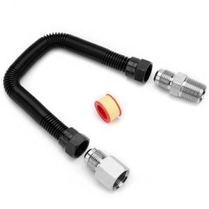 lot 8348 image: Stanbroil 12 OD x 38 ID 12 Non-Whistle Flexible Flex Gas Line Connector Kit for NG or LP Fire Pit and Fireplace