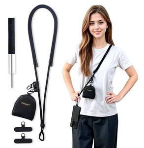 lot 8365 image: Febcraft Cell Phone Lanyard Crossbody,Anti Theft Phone Strap,with Steel Wire & Lock,Clip and Go Strap for Phone with Wallet Crossbody,Travel Essentials,Commuting,Daily Convenience,Black