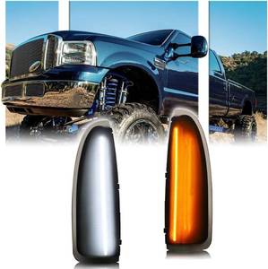 lot 13261 image: GSOWO 2 PCS LED Side Mirror Marker Lights for Ford 2003-2007 F250 F350 F450 F550 F650 Super Duty  2000-2005 Excursion, LED Sequential Side Mirror Turn Signal Lamp Assembly - Switchback
