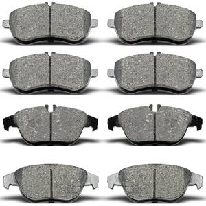 lot 13301 image: evkingauto D1340 D1341 8pcs Front Rear Ceramic Brake Pads Sets Fit For 2012-2015 For Mercedes-Benz C250,2008-2012 For Mercedes-Benz C300