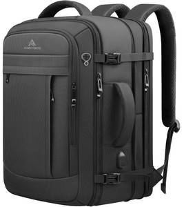 lot 13327 image: 60L Extra Large Travel Laptop Backpack,3XL Expandable Carry On Backpack for Men, Big Capacity Heavy Duty Business Suitcase Daypack Bag Fits 18.4-19 Inch Laptops, Travel Gifts for Men Women, Black