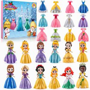 lot 13336 image: Advent Calendar for Girls Princess Deformation Toy 24 Days Countdown Calendars Princess Transformable Toys and Decorate Ideal for Christmas Countdown and Fun Play Party Favor, Xmas Gifts, Classroom Prizes