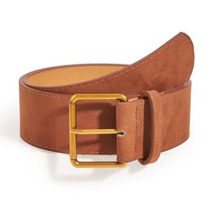 lot 14174 image: XMQBIEE Women Wide Chunky Belts for Jeans Pants Dresses, Thick Black Brown Leather with Gold Silver Buckle