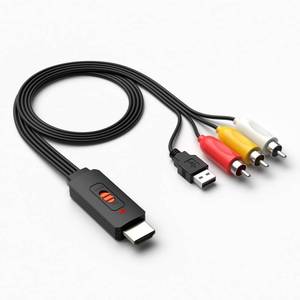 lot 14216 image: Dingsun HDMI to RCA Converter for TV, Apple TV, Roku, Fire Stick, DVD, Blu-ray Player ect.