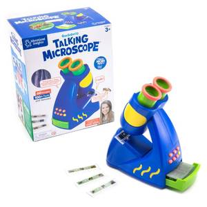 lot 15639 image: Educational Insights GeoSafari Jr. Talking Kids Microscope, Preschool STEM Toy, Featuring Bindi Irwin, Microscope for Kids, Gift for Toddlers Ages 3