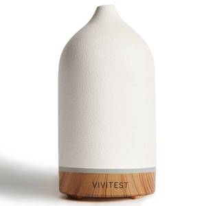 lot 15640 image: VIVITEST 200ML Ceramic Essential Oil Diffuser,Stone Essential Oil Diffuser,Ultrasonic Aromatherapy Diffusers for Home