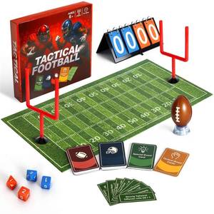 lot 16087 image: Tactical Football Football Strategy Board Game for Adults and Boys- Dynamic Sports Action with Terrain Challenges, Flick Challenges & Tactical Play Cards
