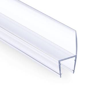 lot 16090 image: AmazerBath 5 PCS Shower Door Side Seal Strip for 12 Inch Glass - 15.75 Inches x 5, 5 Sections Segmented Shower Installation Kit, Frameless Glass Door Seal Strip