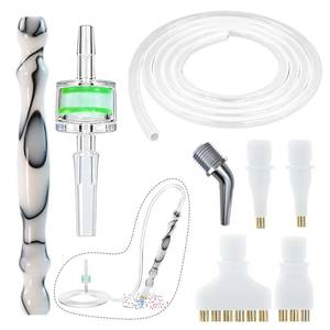 lot 16104 image: Vacuum Diamond Painting Pen Replacement Kit, Screw Diamond Pen with Silicone Tube & Filters & Multiplacers (136Elbow Heads) for Most Vacuum Pens, Diamond Art Accessories (White  White)