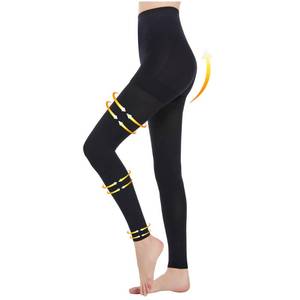 lot 16115 image: Myshear Medical Compression Tights Women, 20-30 mmHg Graduated Compression Pantyhose Men, Footless Compression Stockings, High Waist Compression Leggings, Support Hose for Varicose Veins, Edema, Dvt M