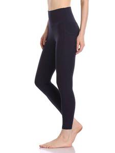 lot 16122 image: Colorfulkoala Womens High Waisted Tummy Control Workout Leggings 78 Length Yoga Pants with Pockets (S, Navy)
