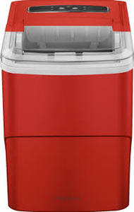 lot 3032 image: Insignia 26lb Portable Ice Maker NS-IMP26RD2. Appears to work. Needs to be cleaned.