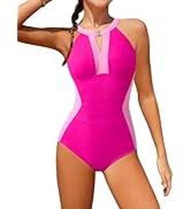 lot 6014 image: Womans bathing suit color pink size large