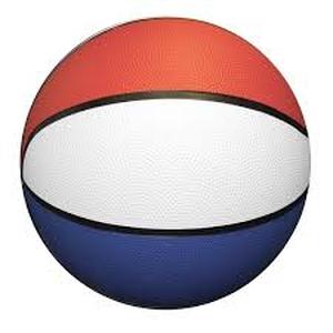 lot 8401 image: Sports Red White & Blue Mini Basketball