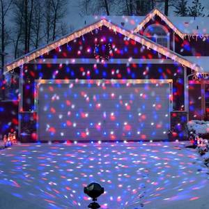 lot 3163 image: PEIDUO Christmas Projector Lights Outdoor, Multicolor Rotating Snowfall Projector, Moving Points Christmas Projection Lights Outdoor Yard Decorations for House Garden Holiday Decor