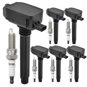 lot 3170 image: UF807 Ignition Coil Pack Set of 6 and 93175 Spark Plugs For Chrysler Pacifica Voyager for Dodg Durango Jeep Gladiator Grand Cherokee Wrangler Ram 1500 3.6L V6 68223569AB 0221504032 LKR7DIX-11S