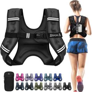 lot 3204 image: BAGAIL Comfort-Fit Weighted Vest for Running & Rucking - Boost Calorie Burn in Half the Time - Breathable, No-Chafe Design with Detachable Phone Pouch (Available 5-30lbs)