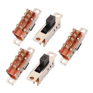 lot 4013 image: uxcell 5Pcs 3 Position 8P DPDT Panel Mount Micro Slide Switch Latching Toggle Switch