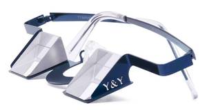 lot 4029 image: YY Vertical - Classic Belay Glasses Sturdy and Comfortable BelayPrism Glasses for Rock Climbing Blue