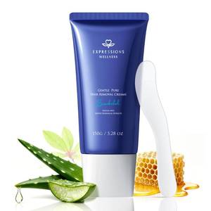 lot 4034 image: EXPRESSIONS WELLNESS Body Hair Removal Cream for Women and Men, Sensitive Depilatory Cream for Bikini Line, Legs & Underarms with Scraper - Gentle & Soothing Formula for All Skin Types, 5.28 Oz��