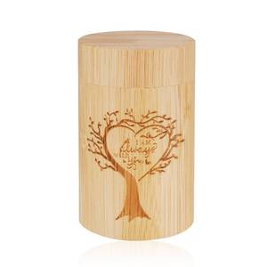 lot 4067 image: SOITIS Small Urns for Human Ashes Keepsake with Tree of Life, Urn for Human Ashes Adult Male Female, Bamboo Mini Urn for Ash, Biodegradable Urns
